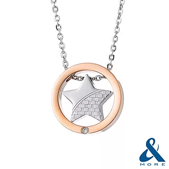 【&MORE】愛迪莫鈦鍺-NO.32鍺鋼項鍊『星光綻放』女款