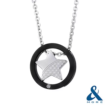 【&MORE】愛迪莫鈦鍺-NO.32鍺鋼項鍊『星光綻放』男款