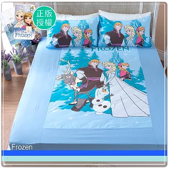 【卡通正版寢具】單人床包枕套二件組-冰雪奇緣