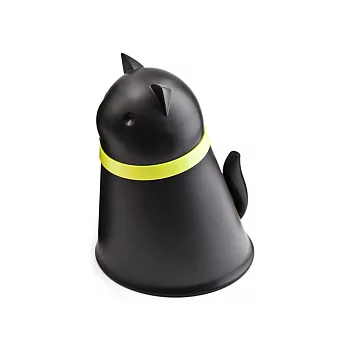 QUALY 凱喵-附碗飼料桶(黑色)