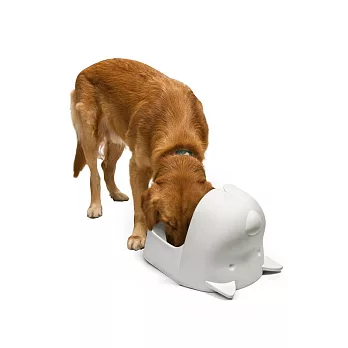 QUALY 大狗先生-飼料碗(白色)