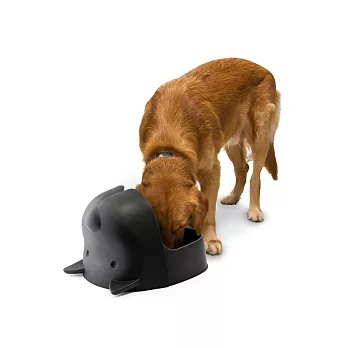 QUALY 大狗先生-飼料碗(黑色)