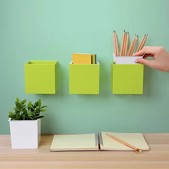 QUALY 方塊置物盒(綠色)