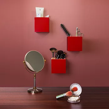 QUALY 方塊置物盒(紅色)