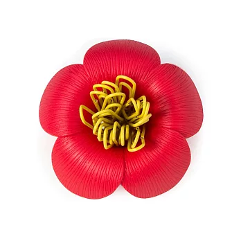 QUALY 山茶花 - 迴紋針組(紅色)