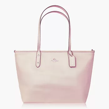 【COACH 多種背法】皮革 / 肩背 / 斜背兩用包(小款)_粉色