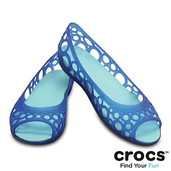 Crocs - 女性 - 阿德端娜輕便鞋 -35蔚藍/冰藍色