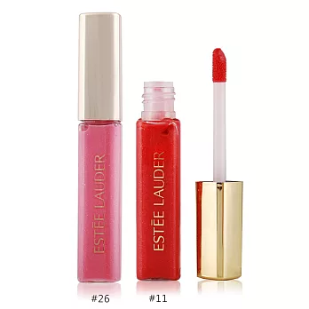 ESTEE LAUDER雅詩蘭黛 純色晶灩唇蜜(4.6ML)X2入 #26+#11