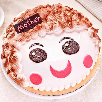 樂活e棧 母親節造型蛋糕-真愛媽咪蛋糕(6吋/顆,共1顆)水果x布丁