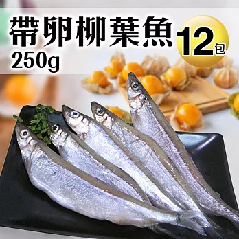 【優鮮配】加拿大帶卵柳葉魚300gx12包免運組