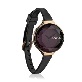 (預購)4/4~4/17 Rumba Time 寶石水晶系列 玫瑰金錶框/30mm黑