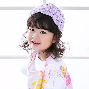 Cutie Bella手工編織嬰兒帽Pearl-Lavender