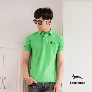 純棉網眼Polo衫☆Limitmax☆青綠舒適經典款(男)S青綠