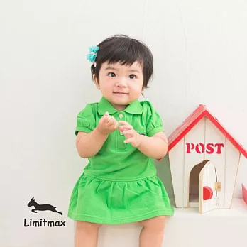 純棉網眼Polo包屁裙☆Limitmax☆青綠舒適經典款(BabyGirl)3-6M (50CM)青綠
