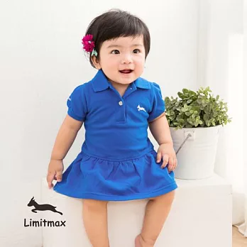 純棉網眼Polo包屁裙☆Limitmax☆寶石藍舒適經典款(BabyGirl)3-6M (50CM)寶石藍