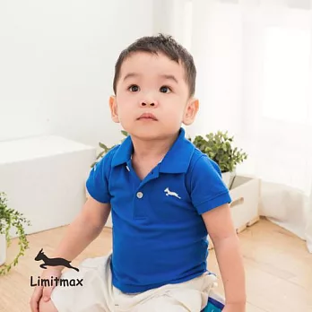 純棉網眼Polo衫☆Limitmax☆寶石藍舒適經典款(男童)2Y (90CM)寶石藍