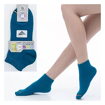 【KEROPPA】可諾帕舒適透氣減臭超短襪x土耳其藍兩雙(男女適用)C98005土耳其藍