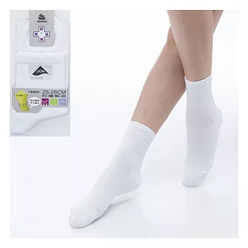 【KEROPPA】可諾帕舒適透氣減臭加大短襪x白色兩雙(男女適用)C98006-X