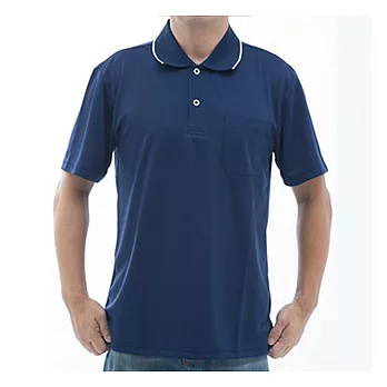 【SAIN SOU】台灣製吸濕排汗速乾短袖POLO衫T26536-02S深藍