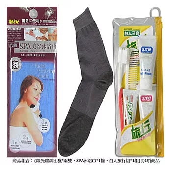【KEROPPA】可諾帕襪子旅行組(三日行程)-F-C90006灰色