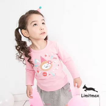 純棉舒適☆Limitmax☆微笑小羊繽紛女童上衣2Y (90CM)粉紅
