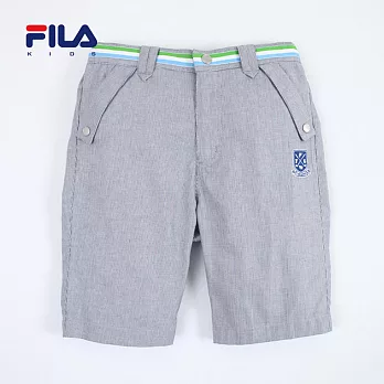 【FILA】橫紋褲頭造型五分褲(藍)135藍