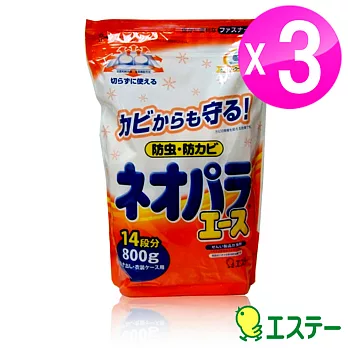 ST雞仔牌 日本製便利防蟲劑錠劑800g(約100小包) 3入組ST-302932