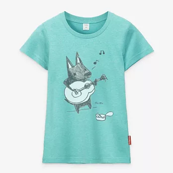 【Fandora】黑米在城市的角落,打點賞吧!-男女款-XS湖水綠