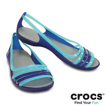 Crocs - 女款 - 伊莎貝拉平底涼鞋 -35蔚藍色
