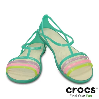 Crocs - 女款 - 伊莎貝拉夏日涼鞋 -35海島綠色
