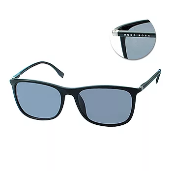 【HUGO BOSS】太陽眼鏡 義大利製都會時尚款(目光黑 # 0690/F/S-D28TD)
