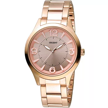 ORIENT SPORTY DESIGN 系列 優雅甜心石英錶 FQC0T001Z 玫瑰金色