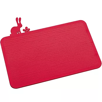 《KOZIOL》兔與小花小砧板(紅)