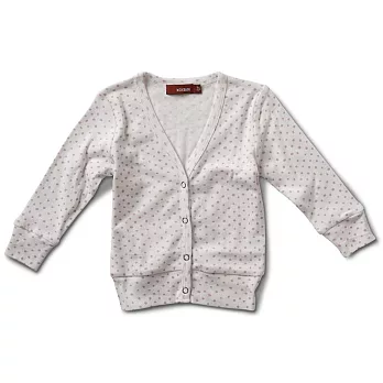 MILKBARN Cardigan 有機棉開襟小外套S 薰衣草點點