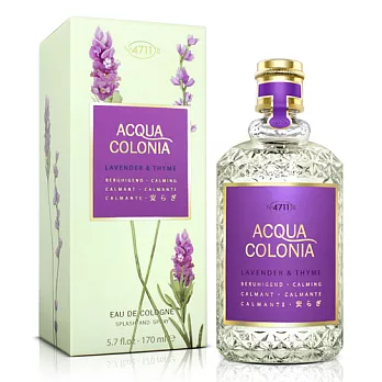 No.4711 ACQUA COLONIA 薰衣草&百里香紫盒古龍水(170ml)-送品牌小香+沐浴精+身體乳