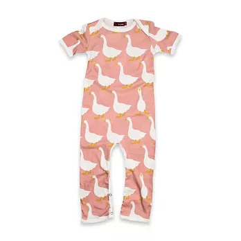 MILKBARN Romper 長袖連身衣S 玫瑰鵝