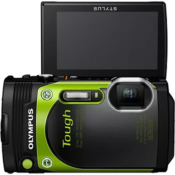 OLYMPUS TG-870 防水相機 (公司貨)-加送32G卡+專用電池+專用座充+飄浮手腕帶+清潔組+小腳架+讀卡機+保護貼+原廠硬殼包-綠色