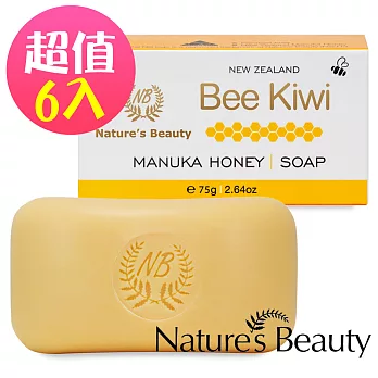 紐西蘭Nature’s Beauty麥蘆卡蜂蜜保濕潔顏皂6入組(75gX6入)