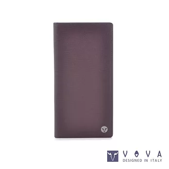 VOVA • 沃汎 - 自由系列 14卡蜥蜴紋薄型長夾- 咖啡色