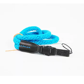 Cam in 棉織真皮單頭時尚相機背帶(共7色)藍色