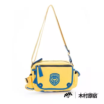 木村原宿 MM日系潮包 - 走跳瘋 外出肩斜二用小書包 - 香蕉黃