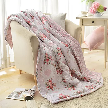 義大利La Belle《薔薇花畔》純棉涼被(5x6.5尺)