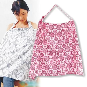 多功能哺乳巾/餵奶 授乳巾 遮羞巾 推車被 背巾被 立體領口 有頸撐 好收納紅圖騰