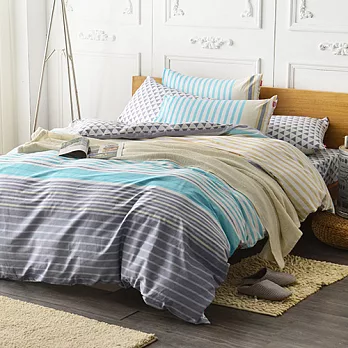 英國Abelia《品味格語》單人三件式被套床包組