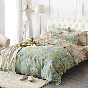 英國Abelia《花舞春戀》加大四件式被套床包組