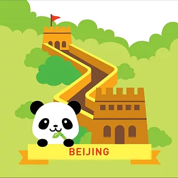 LOVIN 超萌韓版數字油畫城市系列 北京(10) 1幅無