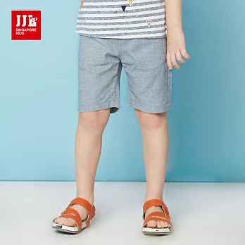 JJLKIDS 小紳士百搭素綿休閒短褲(彩藍)105彩藍