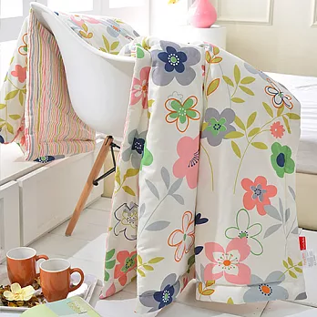 義大利Fancy Belle《葉語漫飛》純棉涼被(5x6.5尺)