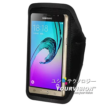 Samsung Galaxy J3 5吋 簡約風運動臂套_黑