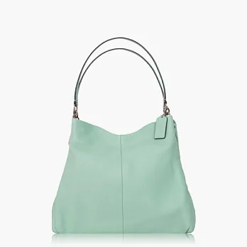 【COACH 實搭耐用】皮革 / 手提 / 肩背三層包_蘋果綠